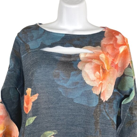 Soft Surroundings Top Petite Medium Floral Chest‎ Cut Out Multicolored - Picture 3 of 5